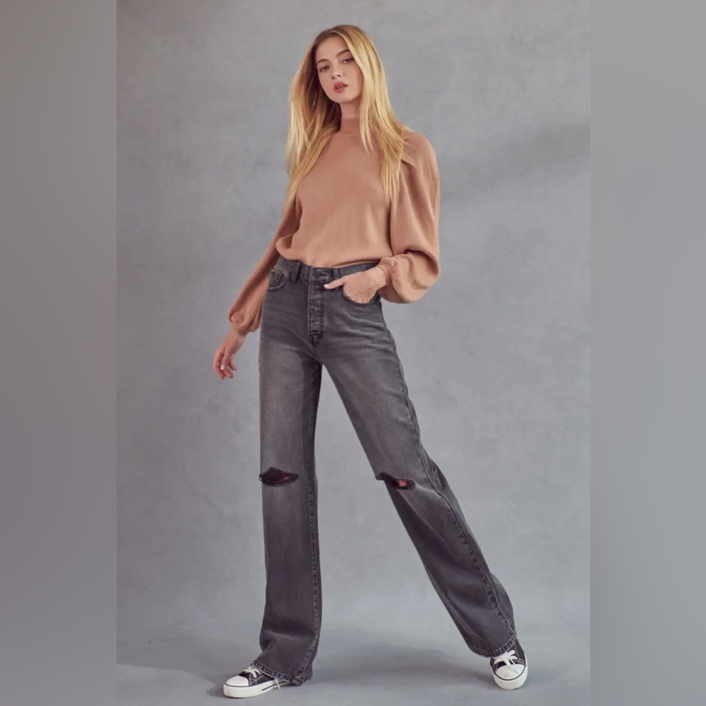 NWT- Women’s Kan Can High Rise Wide Leg Flare Jeans KC7373DGV3